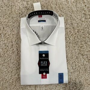 Men’s white button down dress shirt